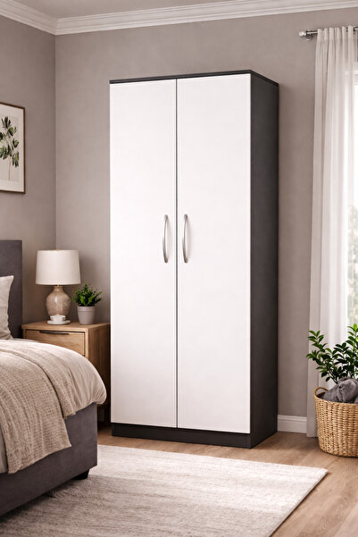Tdesigno Açelya Giyinme Dolabı - Çok Amaçlı Dolap - Gardırop 80 Cm
