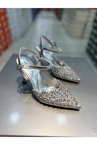 Hacıoğlu Ayakkabı Γυναικεία κομψά βραδινά παπούτσια με τακούνι Vollex