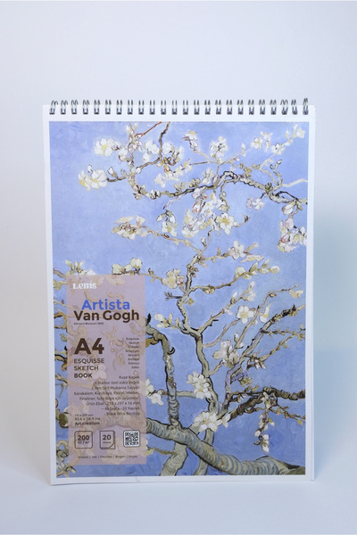 Lemsstudio Artista A4 - Van Gogh - Almond Blossom (ÇİÇEK AÇAN BADEM AĞACI) A4...