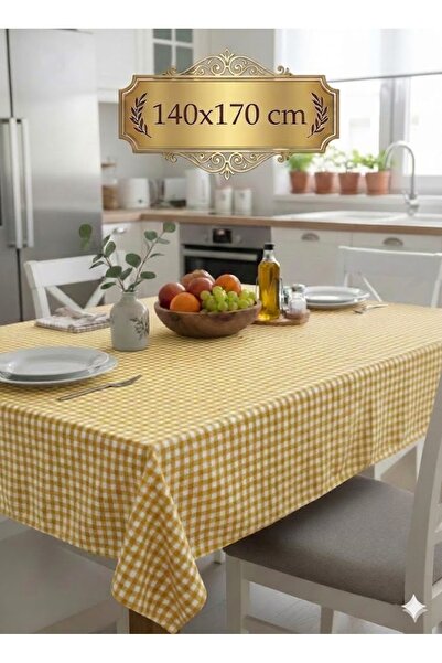SUNDOKU HOME Zefir 140x170 cm Büyük Boy Masa Örtüsü – Balkon, Mutfak ve Pikni...