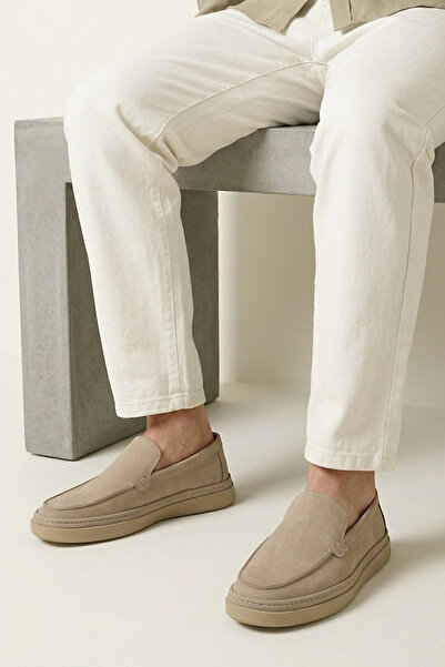 Ziya , Men's Genuine Leather Comfort Shoes 1611025Z2022 Sand