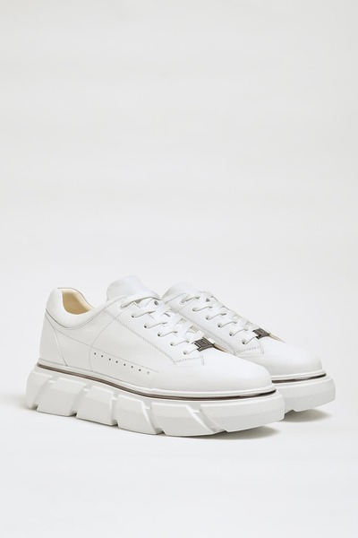 Faruk balkanas Alfred Model Genuine Natural Leather Imported Sole Sneaker Shoes