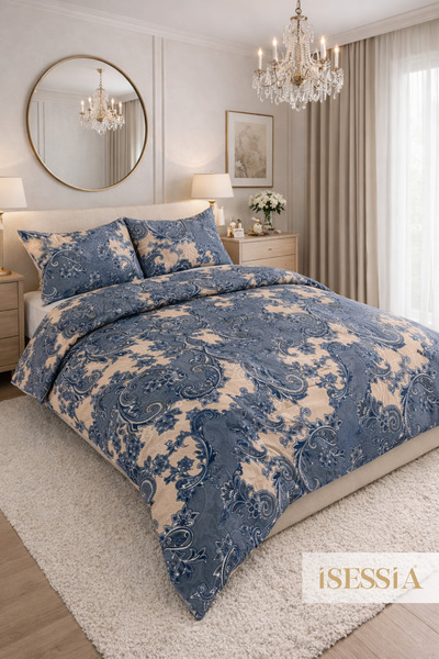 Isessia Σετ Παπλωματοθήκης Noa Double με Ελαστικά Σεντόνια