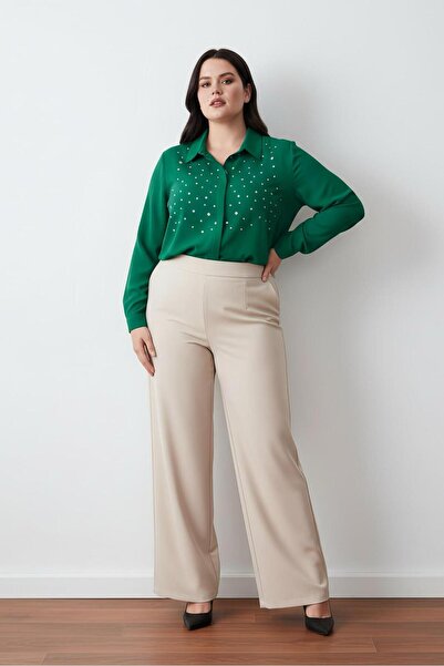 PERA MODA Γυναικείο πουκάμισο γραφείου με μακριά μανίκια που δεν δείχνει μεγά...