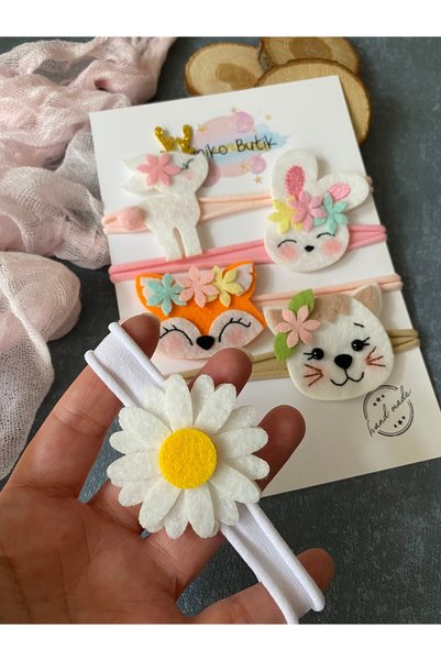 Miniko Butik ربطات شعر متوافقة مع حديثي الولادة لا تترك علامات، عبوة من 5 قطع