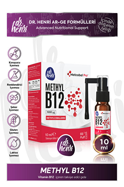 Dr.Henri Methyl B12 Sprey 10 ml