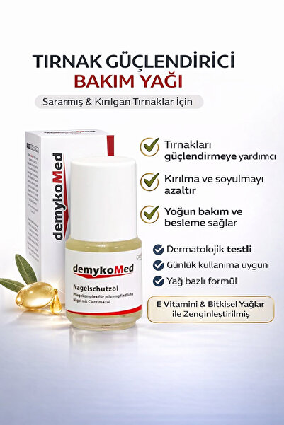 Tırnak Güçlendirici, Sararmış Ve Kırılan Tırnaklar Için Bakım Yağı 15ml