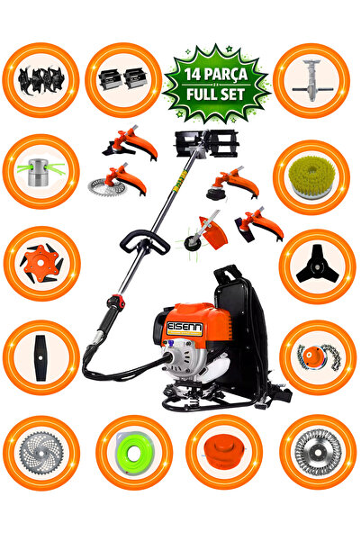 EISEnn Alman 10 In 1 Eb-520 Nero Motor Sırt Tipi Tırpan Toprak Eşeleme Aparat...