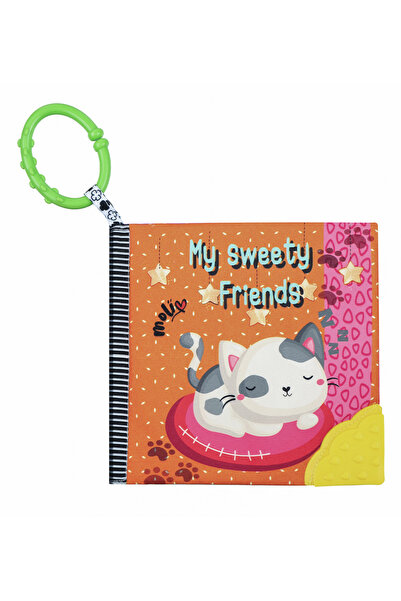 Molie Eğitici Bebek Kitabı Dişlikli ve Hışırtılı Hayvanlar Kitabı