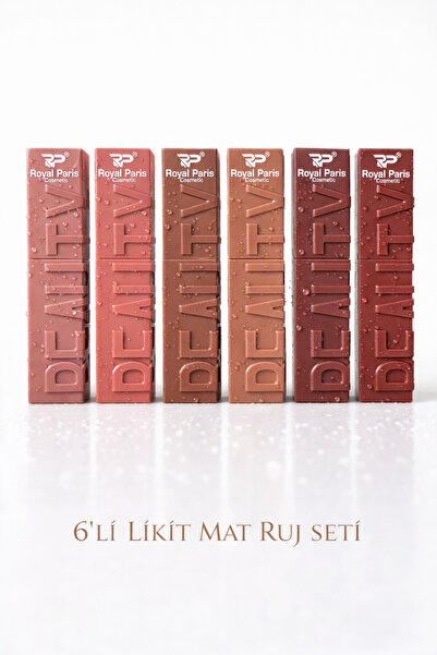 Lesvip's Kalıcı likit mat rujlar 6'lı set