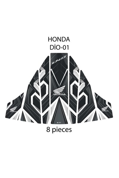 GRIPPATCH Honda Dio ile Uyumlu Renkli Tank Pad GC22-1