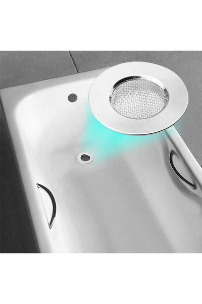 ZUZU MADE 7 cm Paslanmaz Çelik Lavabo Süzgeci Standart Ebat Lavabo Süzgeci Banyo Mutfak Evye Süzgeci