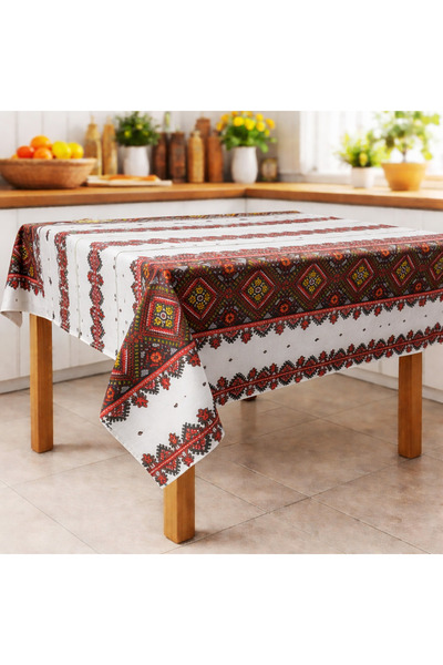Kotonia Home Față de masă rustică, 100% bumbac, 160x160 cm, T09