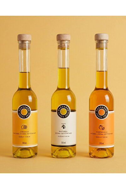 Dardanos Fine Foods Narenciyeli Zeytinyağı Seti: Limonlu, Portakallı ve Natur...