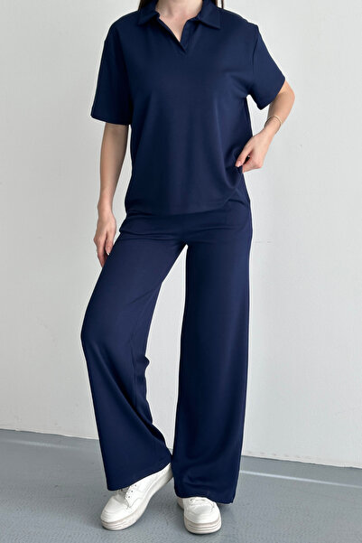 Mogi Butik Γυναικείο Βασικό Σετ Πόλο με Μισό Μανίκι και Γιακά 3198