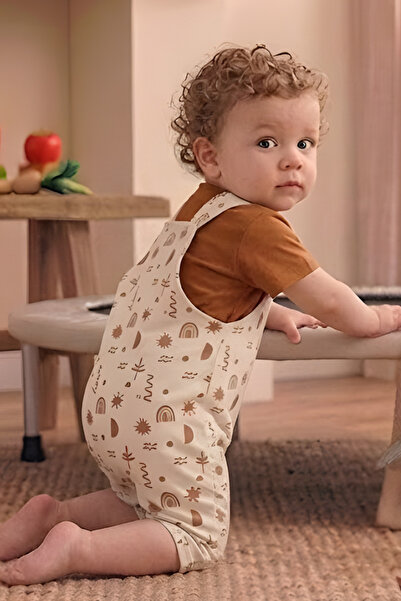 Baby Fou T-shirt overalls 2-piece set