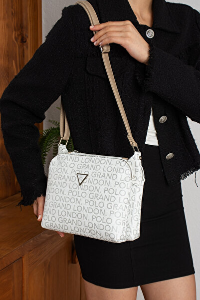 POLOGRAND London Αυθεντική γυναικεία τσάντα ώμου 3 θέσεων από μαλακό δέρμα πο...