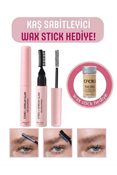 KOREAN GLAM Kaş Sabitleyici ve Şekillendirici Kaş Fırçası Tarağı Ve Sabitleyi...