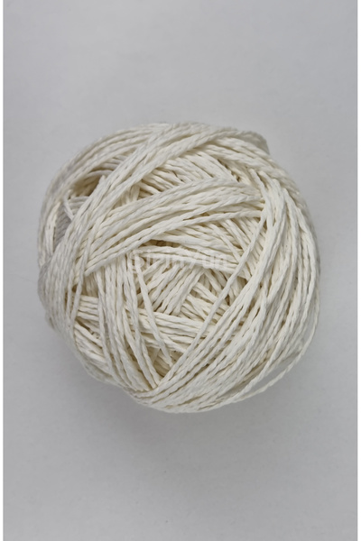Şirin Yün Sarılmış Kağıt İp 100 Gram Beyaz
