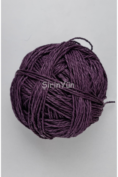 Şirin Yün Sarılmış Kağıt İp 100 Gram Mor