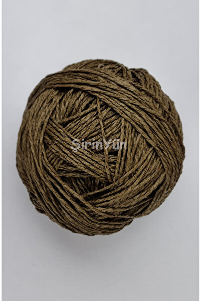 Şirin Yün Sarılmış Kağıt İp 100 Gram Koyu Kahverengi