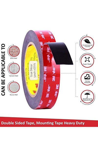 Arabest Double Sided Waterproof Foam Mounting Tape for Home Decor, Heavy Duty...