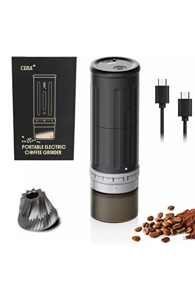 FAMIFY Râșniță electrică portabilă de cafea, Famify, 90 de setări de măcinare...