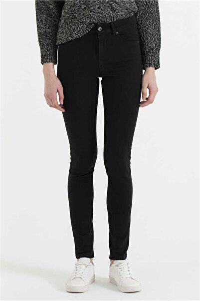 Lee Cooper Γυναικείο τζιν παντελόνι με ψηλόμεσο κορμό Jamy Stay Black