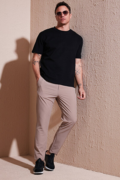 Buratti Ανδρικό Παντελόνι Jogger με Κανονική Εφαρμογή, Ίσια Γραμμή, Δετό στο ...