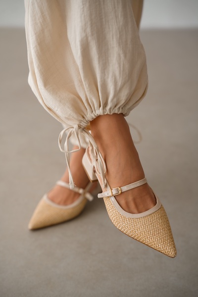 selin shoes Talisse Πλεκτά και ρυθμιζόμενα παπούτσια με λεπτομέρεια αγκράφας,...
