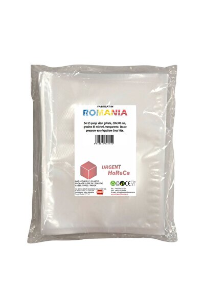 Urgent Horeca Pungi vidat gofrate, 250x300 mm, grosime 85 microni, ideale pre...