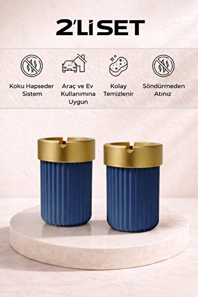 LE PARİS Σετ 2 διακοσμητικών ριγέ τασάκια |   Τασάκι τσιγάρων χωρίς καπνό με ...