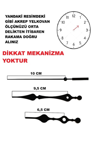 CNR SHOP Scorpio Minute Hand Set for Clock Mechanism (Material Metal) 3 Color...