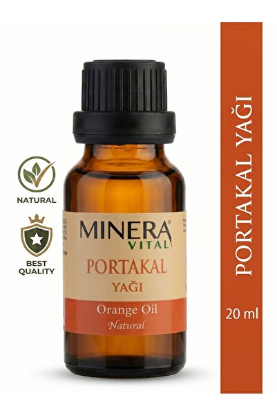 MİNERA VİTAL Portakal Yağı 20 ml (Orange Oil) Damlalıklı Cam Şişe