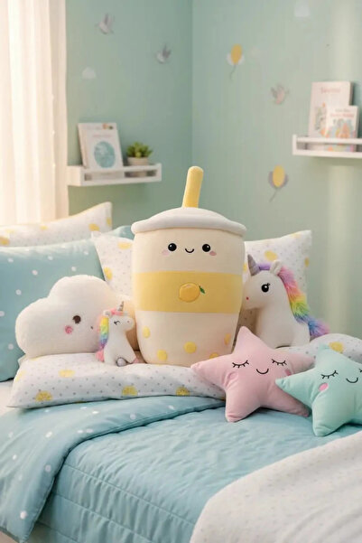 Miniso Lisanslı Meyve Çayı Serisi Peluş Oyuncak Yumuşak Figür Limon Tasarımlı...