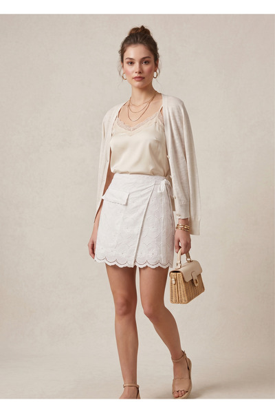 CAN ÇAPAR Γυναικεία φούστα με κορδόνι στη μέση