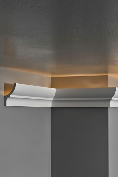 Dekor LED Kanallı Kartonpiyer 1 Boy 120cm Toplam Polimer Kartonpiyer Boyanabi...