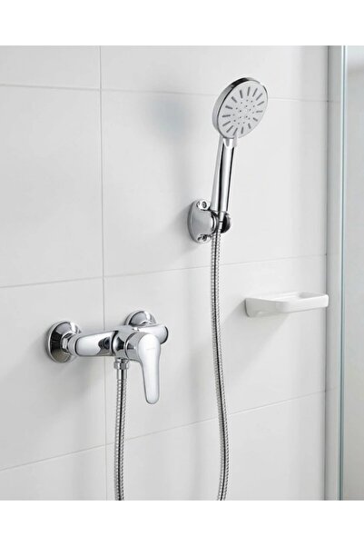 Kanonik Education Σετ ντους χειρός 4 λειτουργιών με σπιράλ σωλήνα και κρεμάστ...