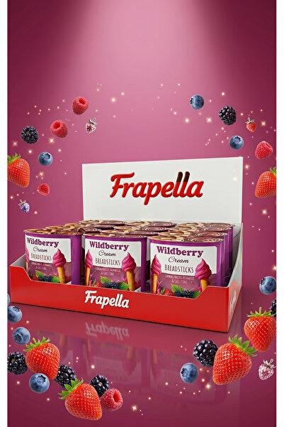 Frapella Orman Meyveli Kremalı Grissini Stick 12'li Paket 55 Gr x 12 Adet
