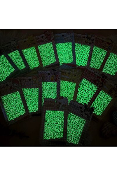 özdohobi Çok amaçlı karanlıkta parlayan mini sticker (tırnak&kılıf&hobi defte...