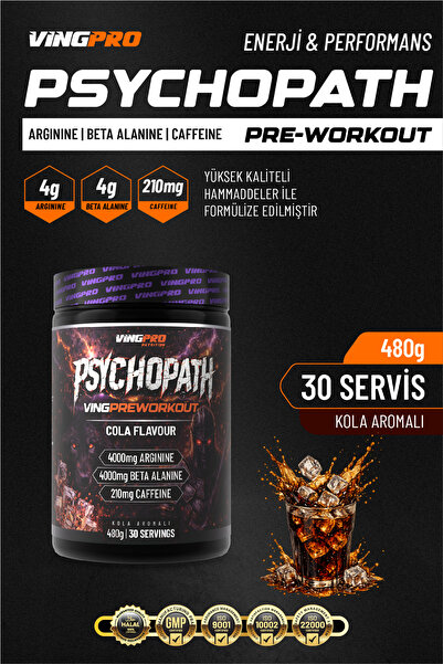 vingpro PRE-WORKOUT 480gr 30 SERVİS COLA