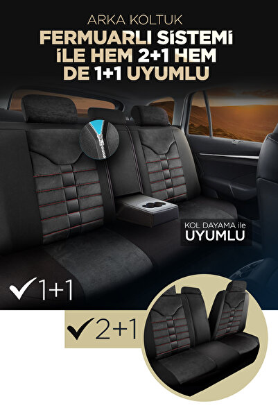Panda Kılıf PANDA TORONTO SERİSİ SÜET KUMAŞ OTO KOLTUK KILIFI - TAM SET