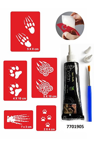 Airbrush Tattoo Pati Pençe Desenleri Hint Kınası Ile Geçici Dövme Yapma Seti