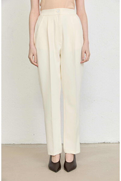 Fatma Atasoy Double Vanilya Fit Pantolon