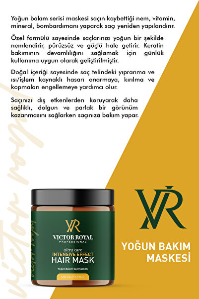 Victor Royal Yoğun Bakım Saç Maskesi 500 ml