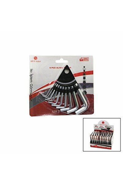 Genel Markalar 10 PARÇA KARTLI ALYAN ANAHTAR TAKIM SETİ120MM-NO-1.5-10 (5381)