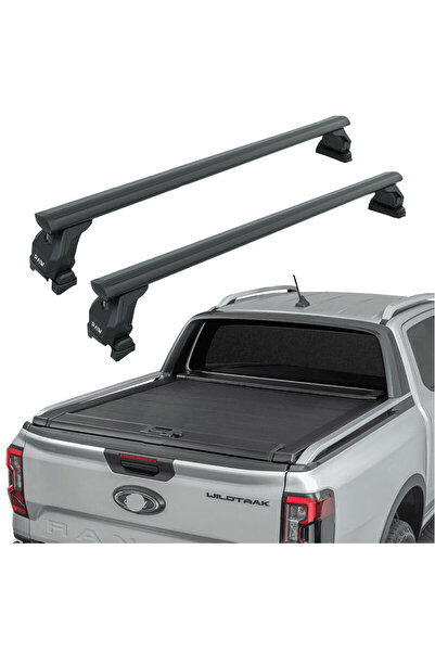 auto paw Ford Ranger Wildtrak (2023-2025) Kasa Üstü Bed Rack Taşıyıcı Bar Siy...