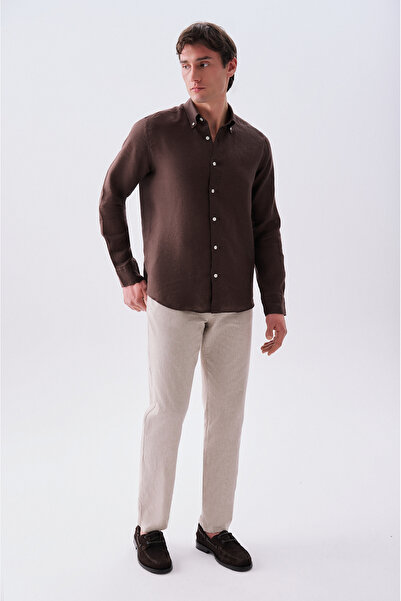 Mudo بنطال تشينو باللون البيج للرجال