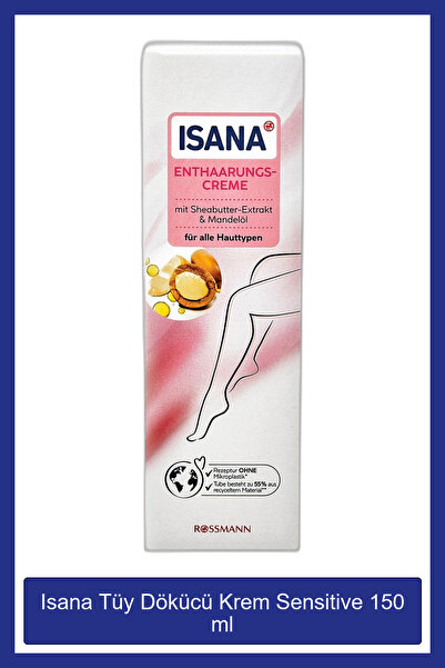 ISANA Tüy Dökücü Krem Sensitive 150 ml