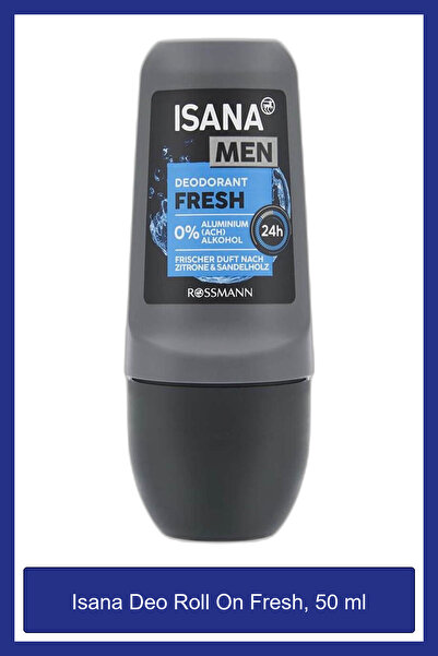 ISANA MEN Deo Roll On Fresh, 50 ml